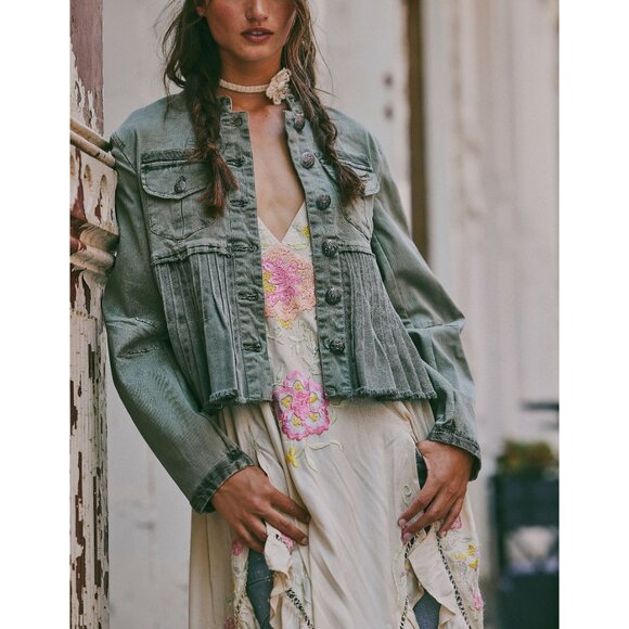 FREE PEOPLE Cassidy Jacket / Military - Picture 7 of 8